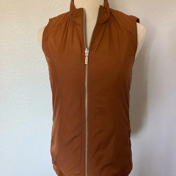 Lafayette 148 Bellamy fully reversible Vest in copper color size XXS - Picture 6 of 11